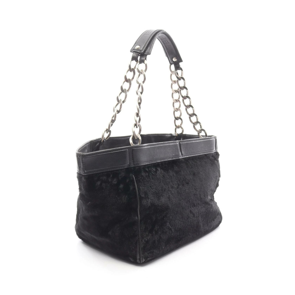 Chanel tote bag leather black - Picture 6 of 8